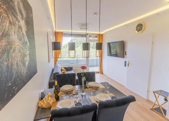 Ct-gold Penthouse Amatera Privater Seezugang Hallenbad, Skiarena Gerlitzen Apartman *